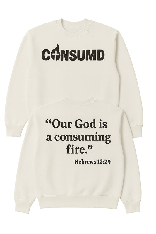 CONSUMD White Flame Sweatshirt