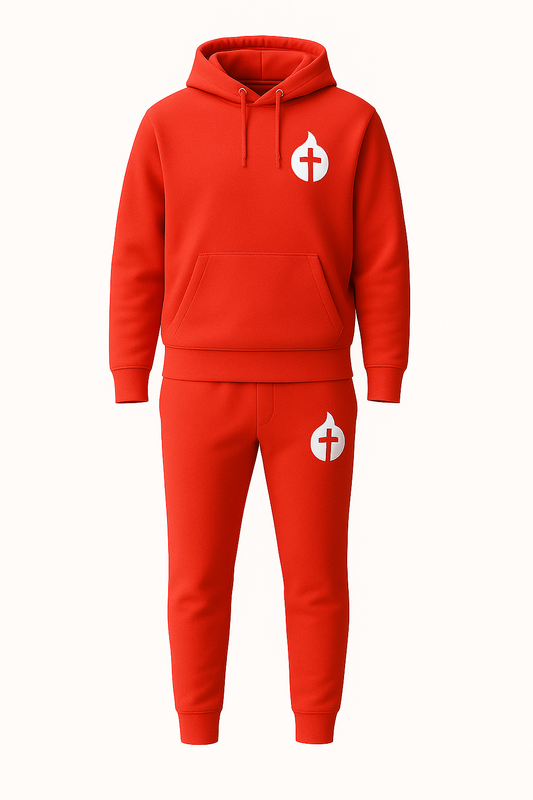 Crimson Fire Cross Tracksuit